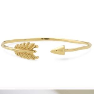 Stella and Dot gold bow and arrow bracelet